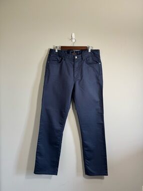 Quince Men Comfort Stretch Traveler 5-Pocket Pants -Straight Deep Navy - 34x32